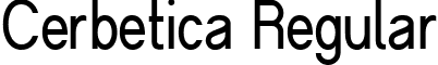 Cerbetica Regular font - Cerbetica.ttf