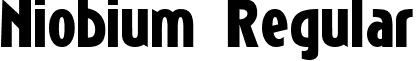 Niobium Regular font - NIOBRG__.TTF