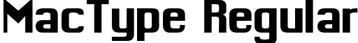 MacType Regular font - MacType.TTF