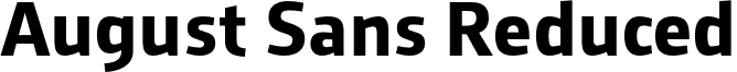 August Sans Reduced font - AugustSans-75Bold.otf