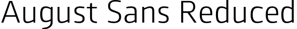 August Sans Reduced font - AugustSans-45Light.otf
