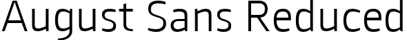 August Sans Reduced font - AugustSans-45Light.ttf