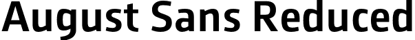 August Sans Reduced font - AugustSans-65Medium.otf