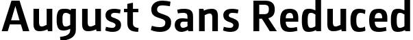 August Sans Reduced font - AugustSans-65Medium.ttf