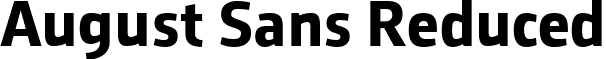 August Sans Reduced font - AugustSans-75Bold.ttf