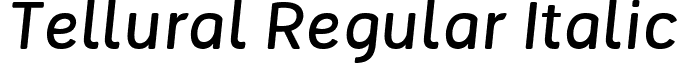 Tellural Regular Italic font - Tellural Italic.ttf