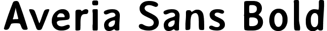 Averia Sans Bold font - AveriaSans-Bold.ttf