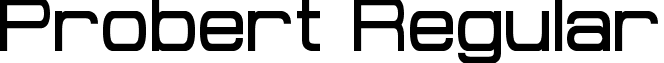 Probert Regular font - Probert.ttf