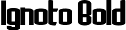 Ignoto Bold font - IGNOTO-B.OTF