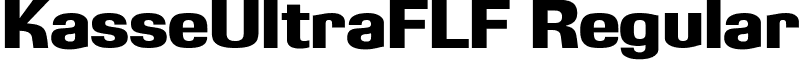 KasseUltraFLF Regular font - KasseUltraFLF.ttf