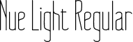 Nue Light Regular font - Nue_Light.otf