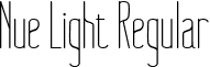 Nue Light Regular font - Nue_Light.ttf