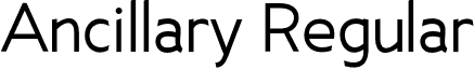 Ancillary Regular font - Ancillary-Regular.otf