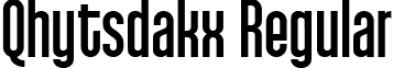Qhytsdakx Regular font - qhyts___.ttf