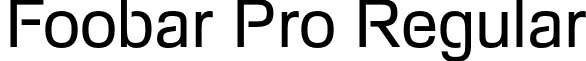 Foobar Pro Regular font - Foobar Pro-Regular.otf