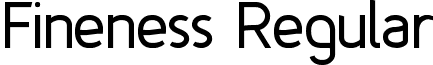 Fineness Regular font - Fineness Regular.ttf