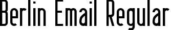 Berlin Email Regular font - Berlin Email.ttf