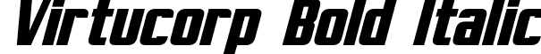 Virtucorp Bold Italic font - Virtucorp Bold Italic.otf