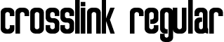 Crosslink Regular font - Crosslink.ttf