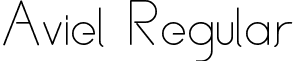 Aviel Regular font - Aviel Regular.ttf