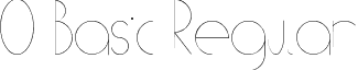 O Basic Regular font - (((o)))_TIPO.ttf