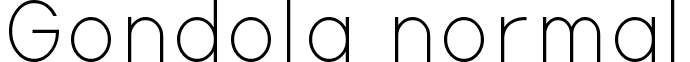 Gondola normal font - Gondola.ttf