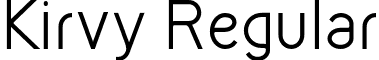 Kirvy Regular font - Kirvy-Regular.otf