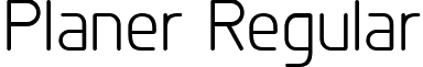 Planer Regular font - Planer_Reg.ttf