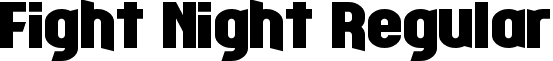 Fight Night Regular font - Fight Night.otf
