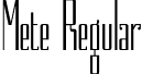 Mete Regular font - Mete.ttf