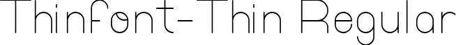 Thinfont-Thin Regular font - thinfont-thin.ttf