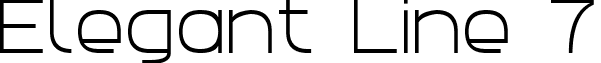 Elegant Line 7 font - elegant_line_7.ttf