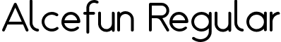 Alcefun Regular font - Alcefun Rounded.otf