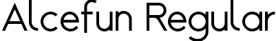 Alcefun Regular font - Alcefun.otf