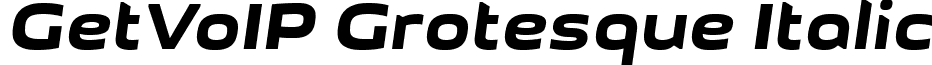 GetVoIP Grotesque Italic font - GetVoIP Grotesque Italic.ttf