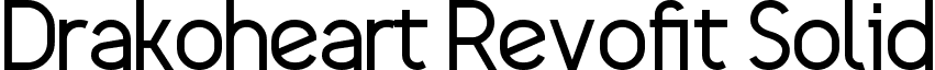 Drakoheart Revofit Solid font - Drakoheart Revofit Solid.ttf