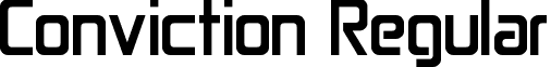 Conviction Regular font - Conviction.ttf