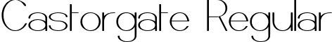 Castorgate Regular font - CASTOR__.ttf