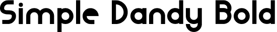 Simple Dandy Bold font - Bold.ttf