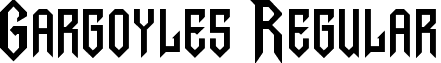 Gargoyles Regular font - Gargoyles.ttf