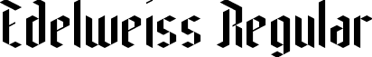 Edelweiss Regular font - Edelweiss.ttf