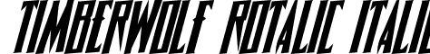 Timberwolf Rotalic Italic font - timberwolfrotal.ttf