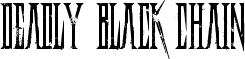 Deadly Black Chain font - Deadly Black Chain Regular.ttf