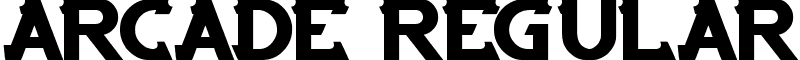 ARCADE Regular font - ARCADE.ttf