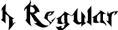 h Regular font - Horst Blackletter Demo.ttf