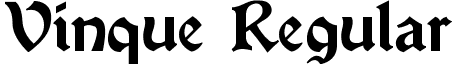 Vinque Regular font - vinque.ttf