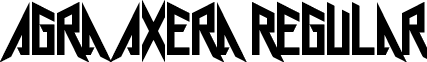 Agra Axera Regular font - agra_axera.ttf