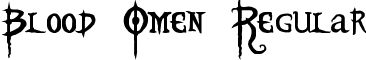 Blood Omen Regular font - BloodOmen.ttf