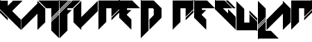 KATFYRED Regular font - KATFYRED.ttf