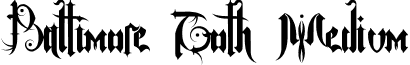 Baltimore Goth Medium font - BaltimoreGoth.ttf